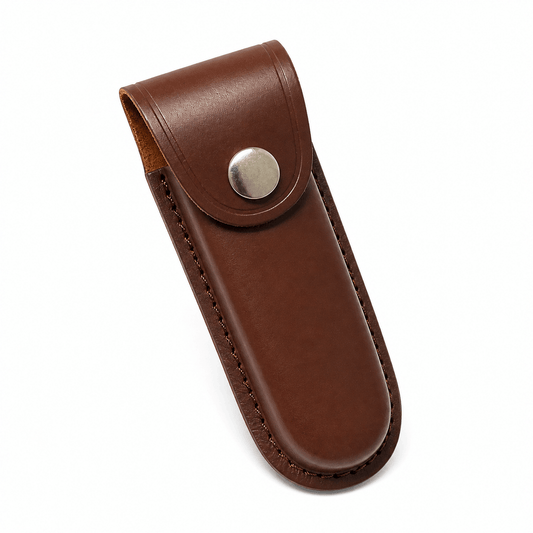 Étui en cuir, fourreau à couteau avec bouton pour ceinture