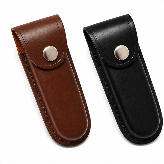 Étui en cuir, fourreau à couteau avec bouton pour ceinture