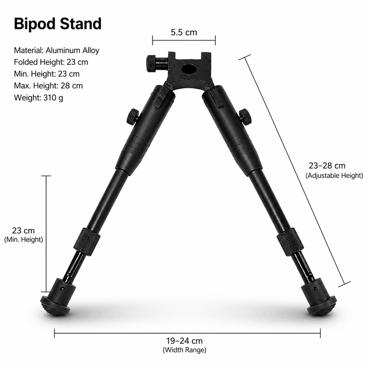 Тактическа двунога BlackAirsoft EagleForce Tactical Bipod