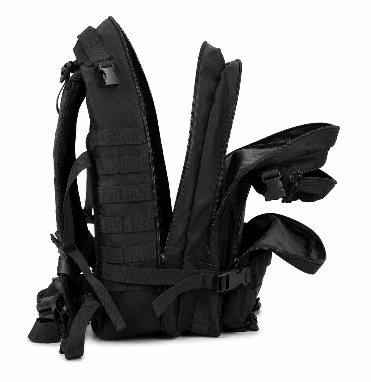 Тактическа раница Black Airsoft Tactical Backpack 35L 600D