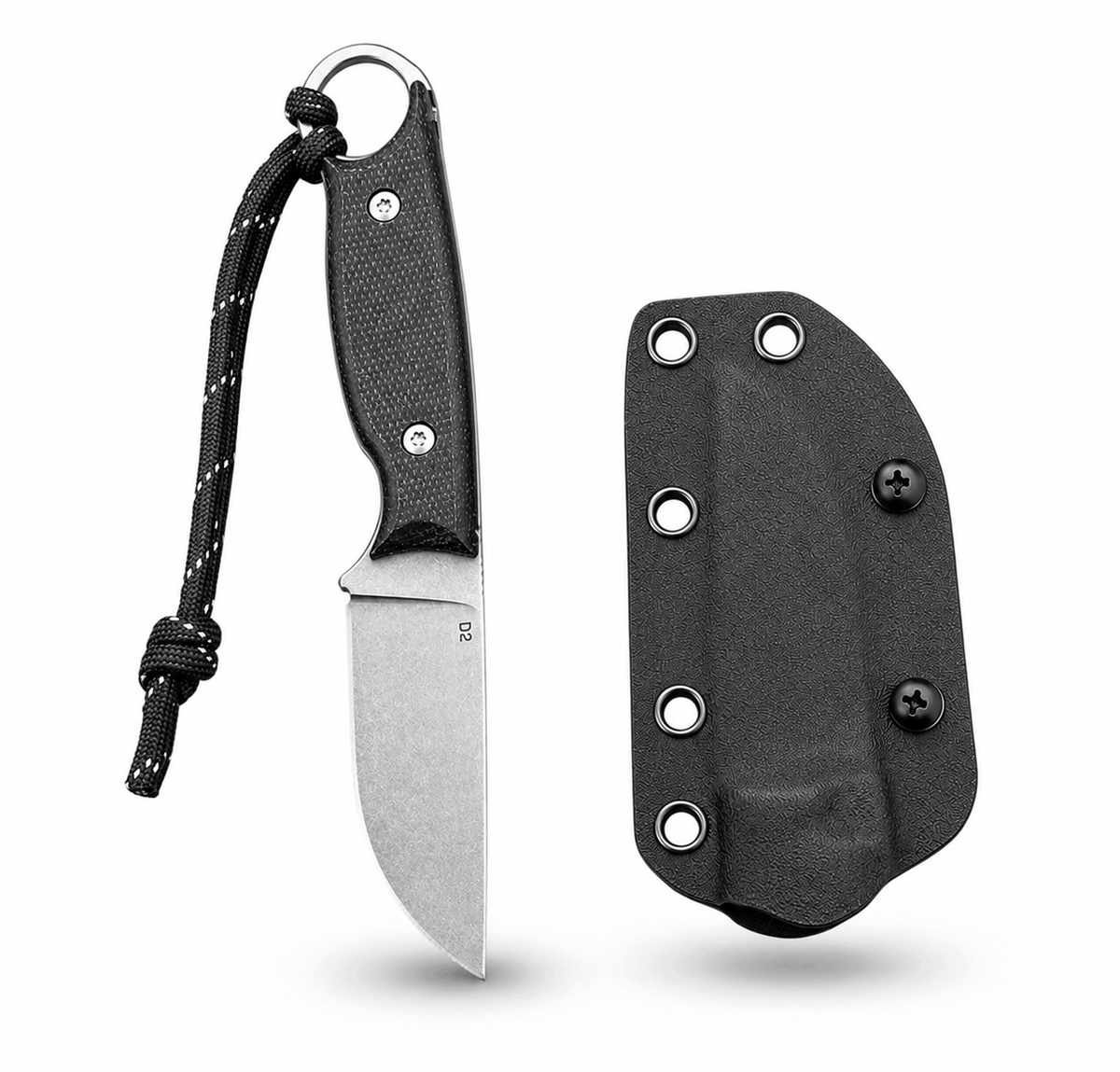 Компактен тактически нож BlackAirsoft HUNTER MINI D2 с KYDEX кания и G10 дръжка