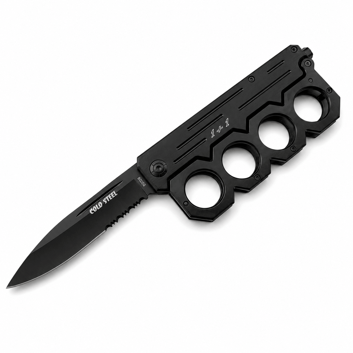 Сгъваем нож тип бокс Cold Steel 1+1 с частично серетирано острие