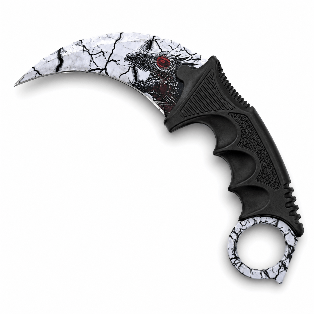 Karambit kés Dragon 20 cm tokkal