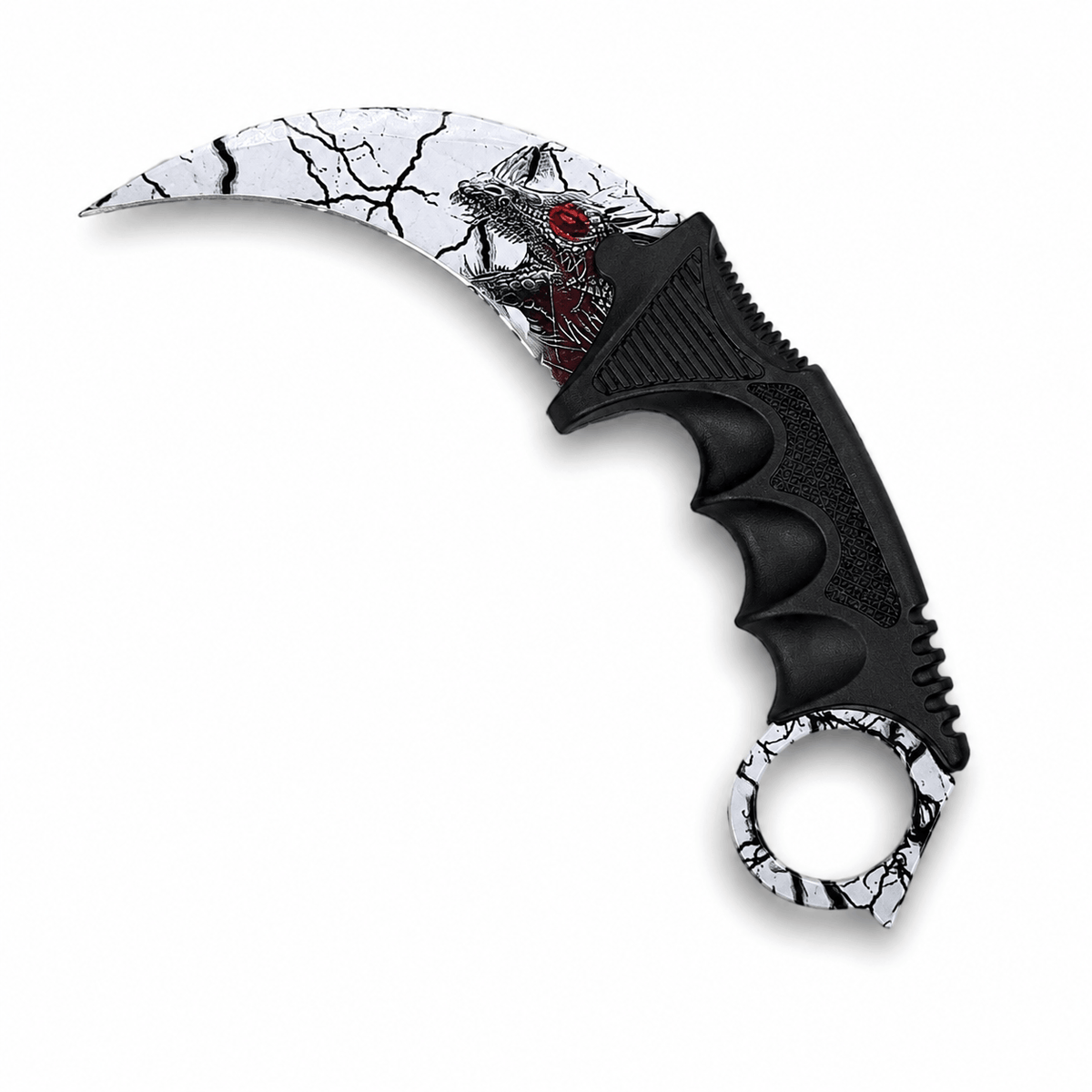 Karambit kés Dragon 20 cm tokkal