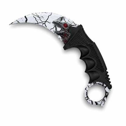 Karambit kés Dragon 20 cm tokkal