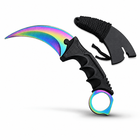 Μαχαίρι καραμπίτ Rainbow 21 εκ. με προστατευτική θήκη