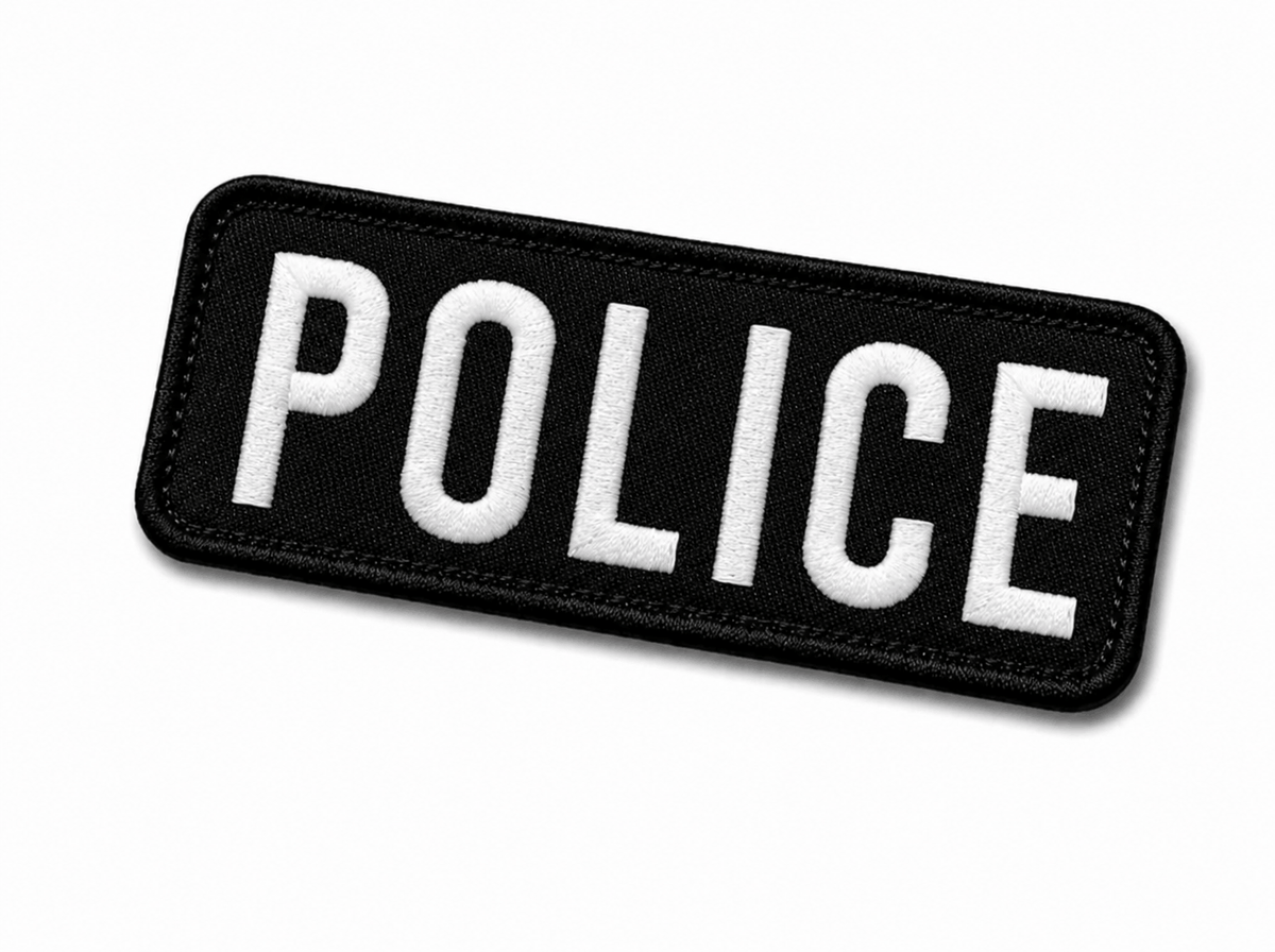 Нашивка POLICE 25x9 cm с велкро гръб