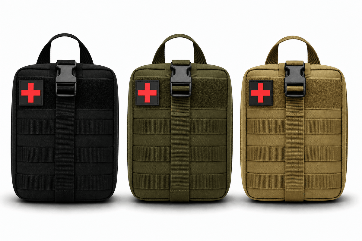 Тактическа аптечка MOLLE BlackAirsoft Rip-Away, медицинска чанта за първа помощ