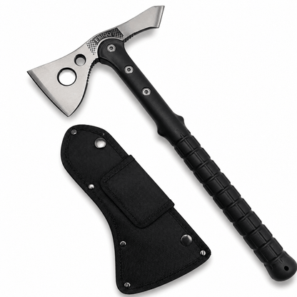 Taktische Axt mit Dorn und Tasche für Camping und Outdoor