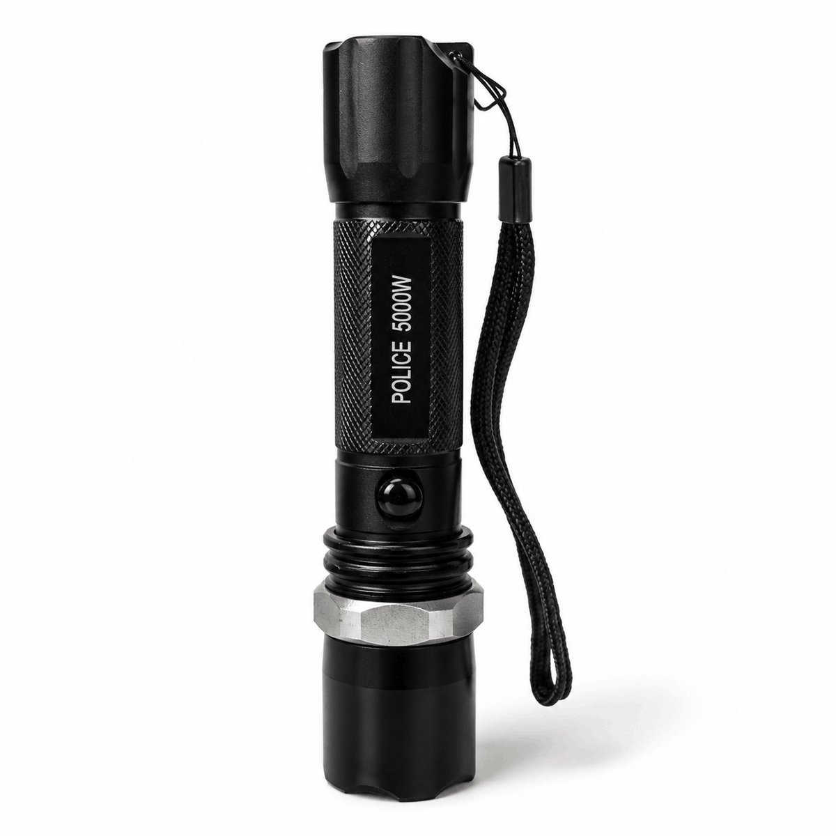 Тактически LED фенер POLICE 5000W Black Airsoft комплект със зарядно за кола