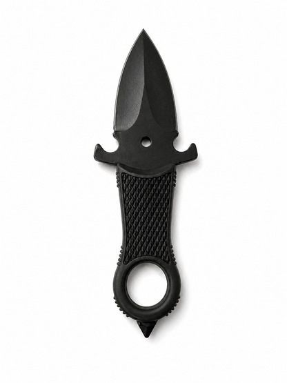 Taktisches Halsmesser Halo Black Airsoft mit Scheide