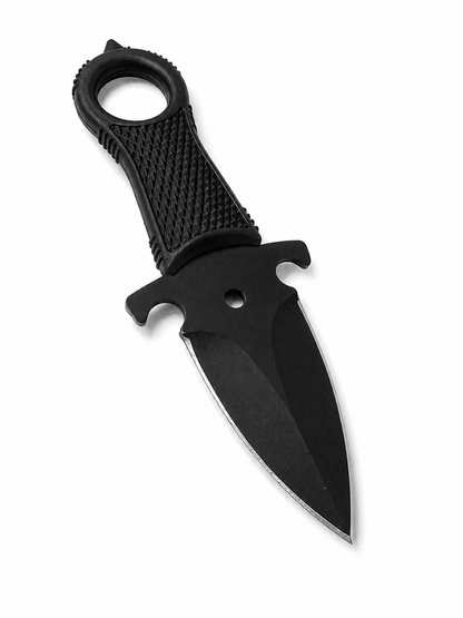 Taktisches Halsmesser Halo Black Airsoft mit Scheide