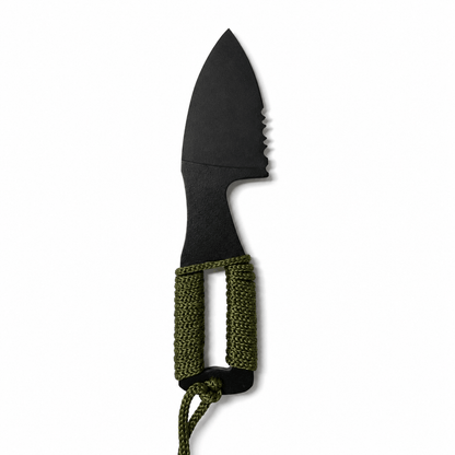 Τακτικό μαχαίρι KEYD Black Airsoft για λαιμό με θήκη