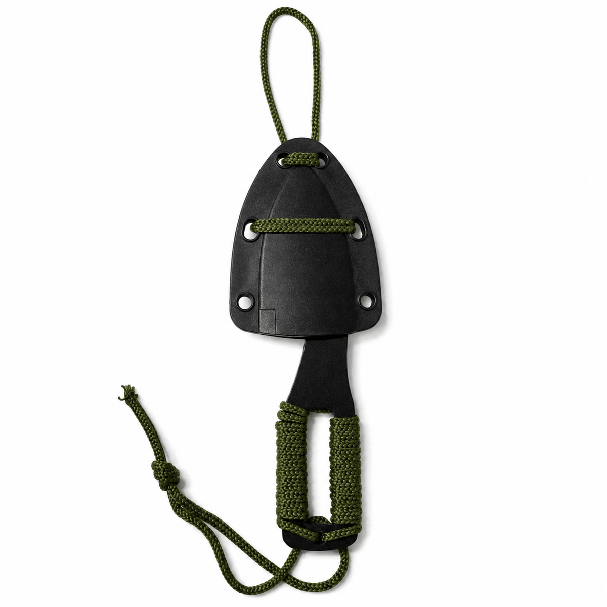 Τακτικό μαχαίρι KEYD Black Airsoft για λαιμό με θήκη